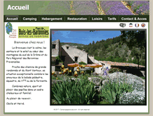 Tablet Screenshot of campinglagravouse.com
